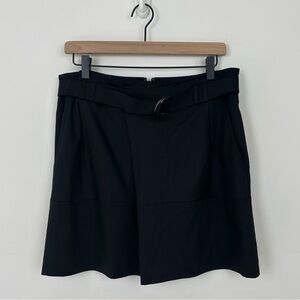 Vince Black Belted Mini Skirt, 8